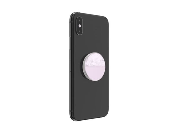PopSockets PopGrip - Fingergrep/stativ for mobiltelefon - Glam Inlay Acetate Lilac