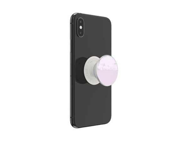PopSockets PopGrip - Fingergrep/stativ for mobiltelefon - Glam Inlay Acetate Lilac