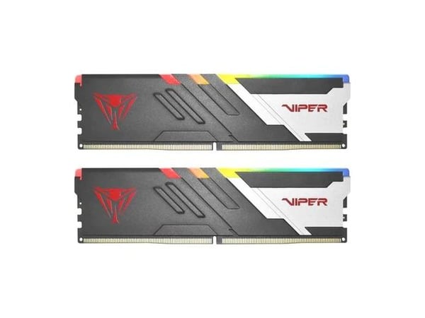 Patriot Viper Venom RGB DDR5 series - DDR5 - sett - 32 GB: 2 x 16 GB - DIMM 288-pin - 6800 MT/s / PC5-54400 - CL34 - 1.4 V - ikke-bufret - on-die E...