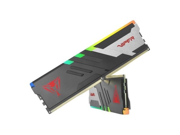 Patriot Viper Venom RGB DDR5 series - DDR5 - sett - 32 GB: 2 x 16 GB - DIMM 288-pin - 6400 MT/s / PC5-51200 - CL32 - 1.4 V - ikke-bufret - on-die E...