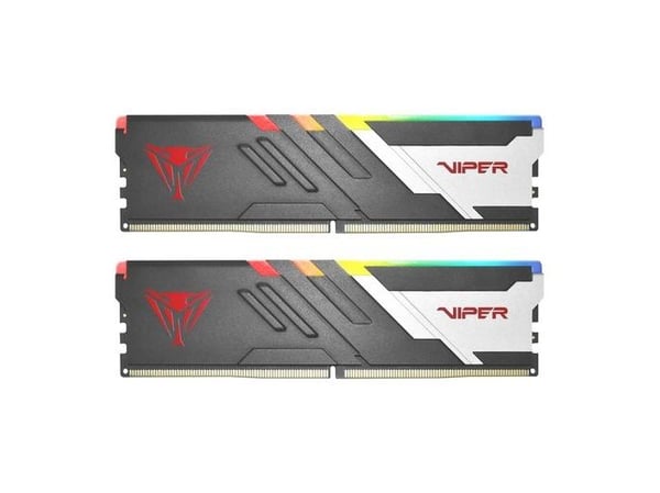 Patriot Viper Venom RGB DDR5 series - DDR5 - sett - 64 GB: 2 x 32 GB - DIMM 288-pin - 5600 MT/s / PC5-44800 - CL40 - 1.35 V - ikke-bufret - on-die ...