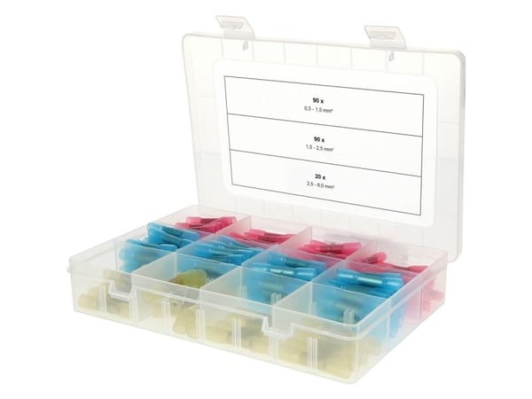 Sortiment krympemuffer, 0,5 mm² - 6,0 mm², 200 dele KS Tools 970.0790