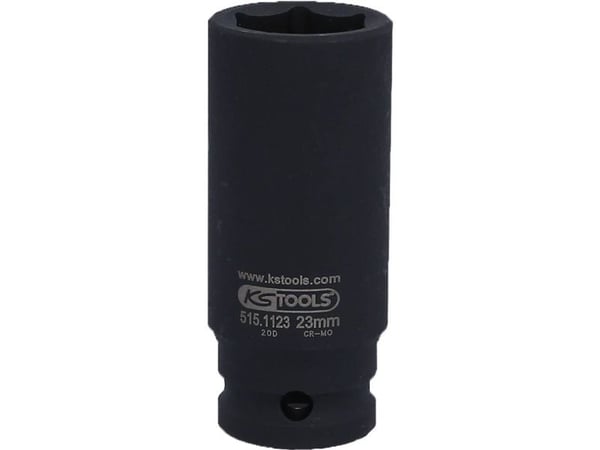 KS Tools 515.1123, Kraftpipe, Sort, 1 hoder, 1/2", Metrisk, 23 mm