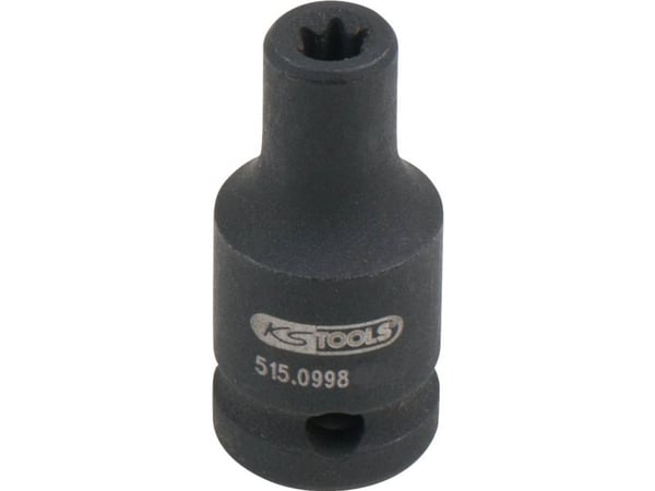 KS Tools 515.0998, Kraftpipe, 1 hoder, 1/4", Krom-molybden, 6 mm, 25 mm