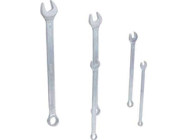 KS Tools 517.1500, 8,10,13,17,19 mm, Krom, Kromvanadiumstål, 15°, 5 stykker
