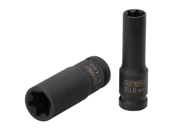 KS Tools 515.1059, Kraftpipe, 1 hoder, 1/2", Krom-molybden, 21 mm, 75 mm
