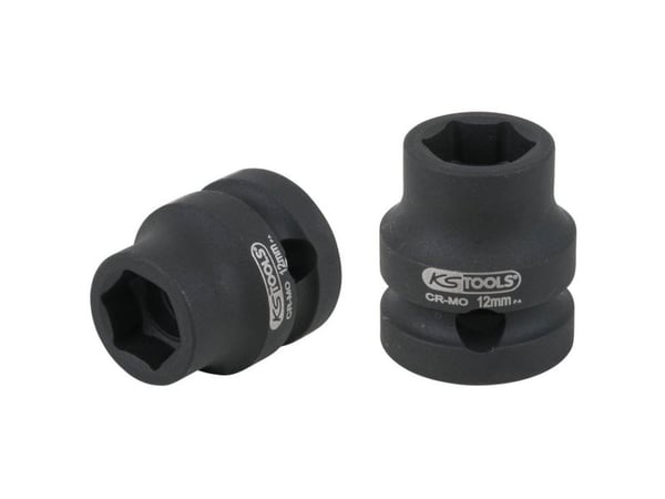 KS Tools 515.0058, Støpselsett, 1/2", Metrisk, 15 hoder, 12 mm, Krom-molybden-stål
