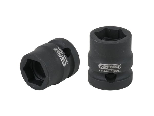 KS Tools 515.0062, Støpselsett, 1/2", Metrisk, 15 hoder, 15 mm, Krom-molybden-stål