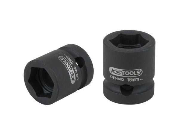 KS Tools 515.0063, Støpselsett, 1/2", Metrisk, 15 hoder, 16 mm, Krom-molybden-stål