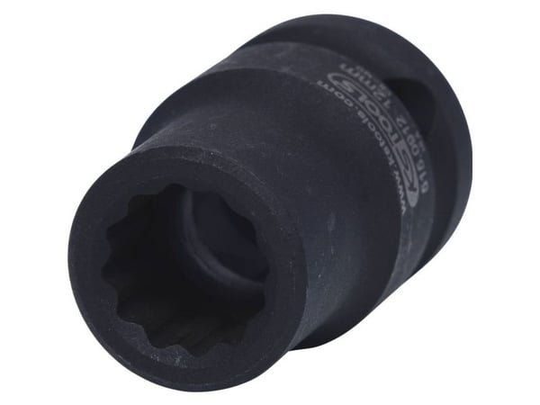KS TOOLS 1/2" 12-punkts slagsokkel, kort, 12 mm (515.0912)