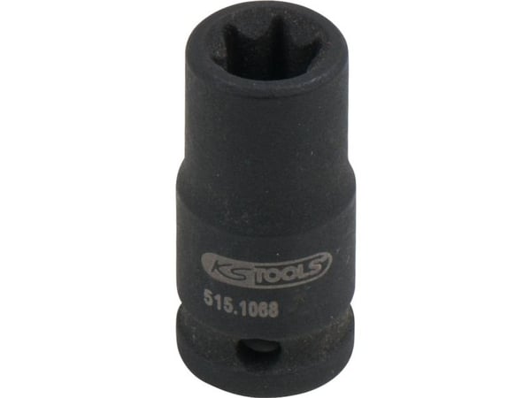 KS Tools 515.1068, Kraftpipe, 1 hoder, 1/4", Krom-molybden, 8 mm, 25 mm