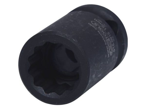 KS Tools 515.0915, Kraftpipe, Svart, 2 hoder, 1/2", Metrisk, 23,24 mm