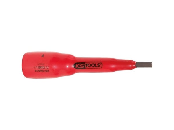 KS Tools 117.1161, Uttag, 1/2", Metrisk, 1 huvuden, 4 mm, Kromvanadinstål