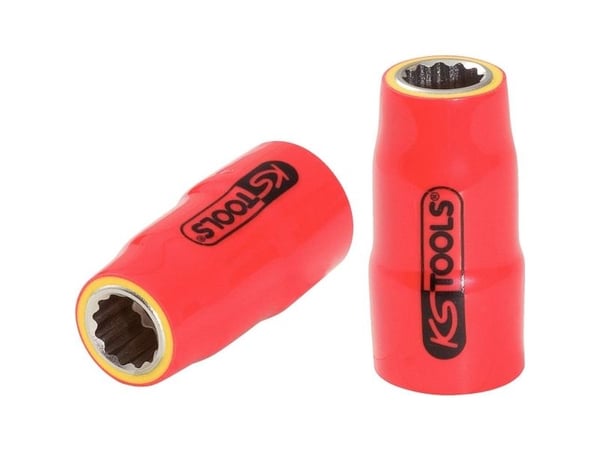 KS Tools 117.3838, Uttag, 3/8", Metrisk, 1 huvuden, 13 mm, Kromvanadinstål