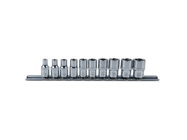 KS Tools 918.0620, Støpselsett, 10 hoder, DIN 3120, ISO 1174, DIN 3124, ISO 2725, 350 g