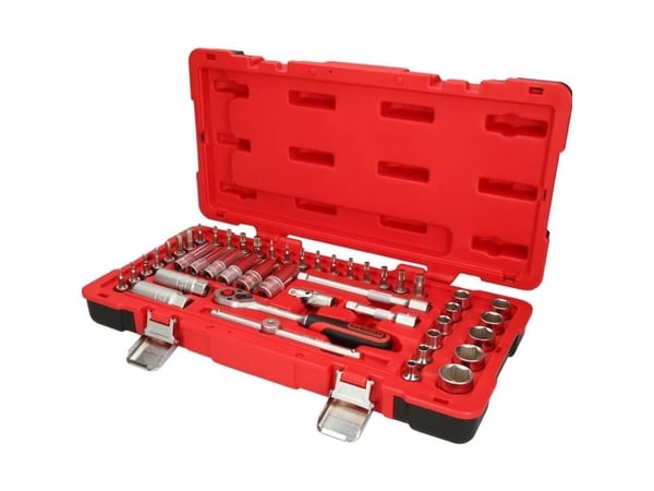 KS Tools 951.0646, Støpselsett, 3/8", 46 hoder, Kromvanadiumstål, 3,8 kg