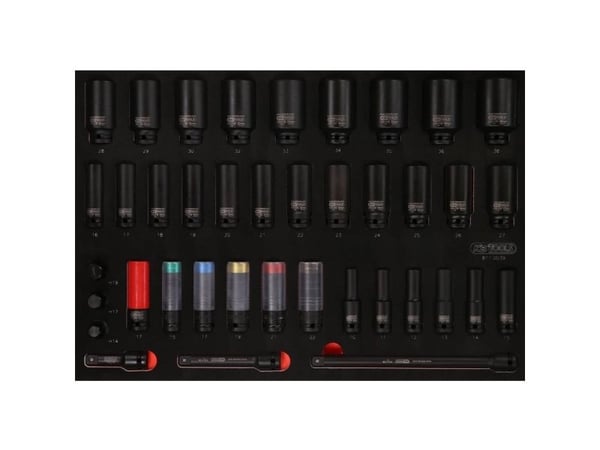 KS Tools 811.0039, Støpselsett, 39 hoder, 10,2 kg