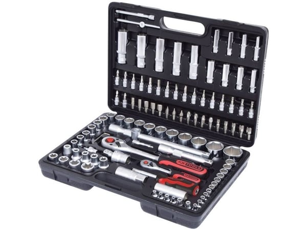 KS Tools 911.0708, Støpselsett, 108 hoder, Kromvanadiumstål, 7 kg