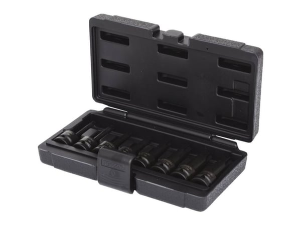 KS Tools 911.0901, Støpselsett, 1/2", 8 hoder, Krom-molybden-stål, ISO 1174, DIN 3121, 1,05 kg