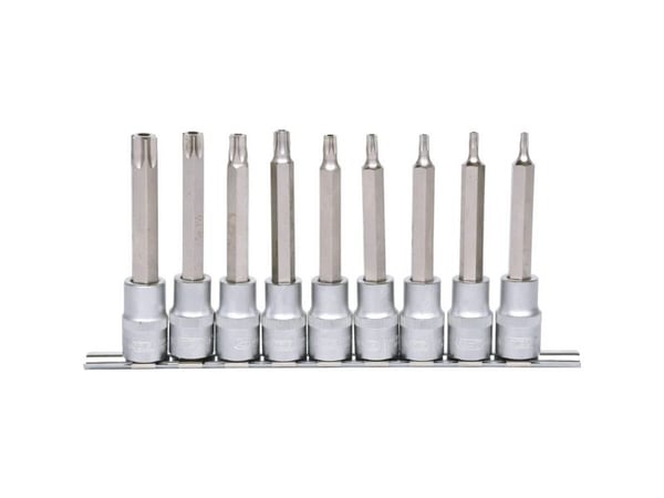 KS Tools 917.1790, Pistorasiasarja, 1/2", 9 pää(t), Kromivanadiini-teräs, DIN 3120, ISO 1174, 1,5 kg