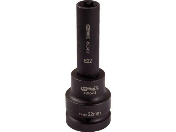 KS Tools 450.0482, Kraftpipe, 1 hoder, 1", Krom-molybden, 51 mm, 145 mm