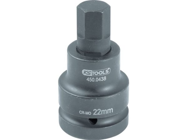 KS Tools 450.0487, Kraftpipe, 1 hoder, 1", Krom-molybden, 54 mm, 75 mm