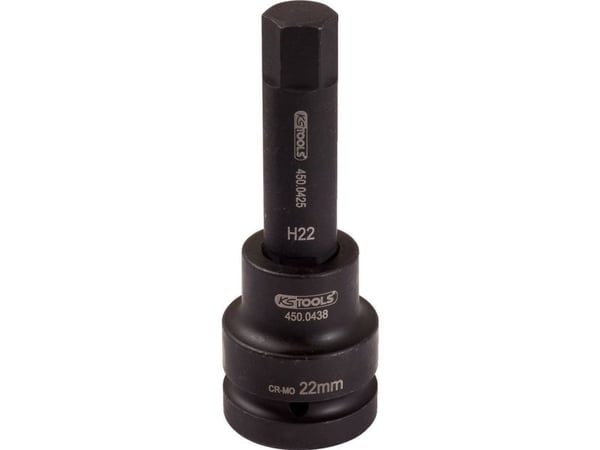 KS Tools 450.0494, Kraftpipe, 1 hoder, 1", Krom-molybden, 51 mm, 145 mm
