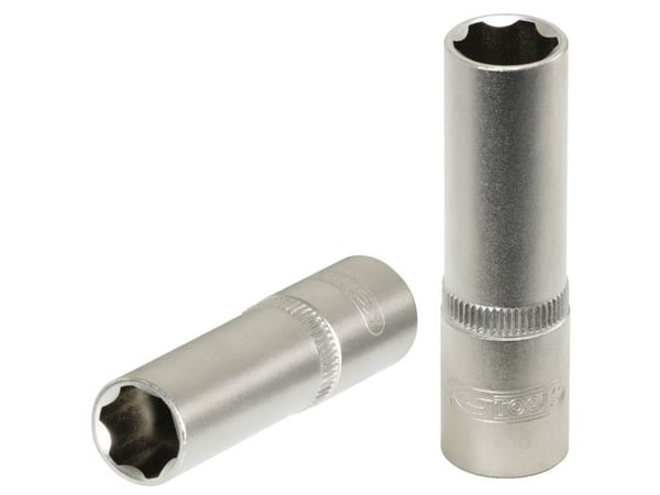KS Tools 911.1479, Uttag, 1/4", 1 huvuden, 4 mm, Kromvanadinstål, DIN 3120, ISO 1174, DIN 3124, ISO 2725