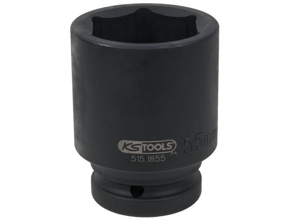 KS Tools 515.1855, Kraftpipe, Sort, 1 hoder, 1", Metrisk, 55 mm