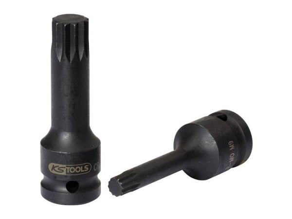 KS Tools 911.0945, Kraftpipe, Sort, 1 hoder, 1/2", Metrisk, 4 mm