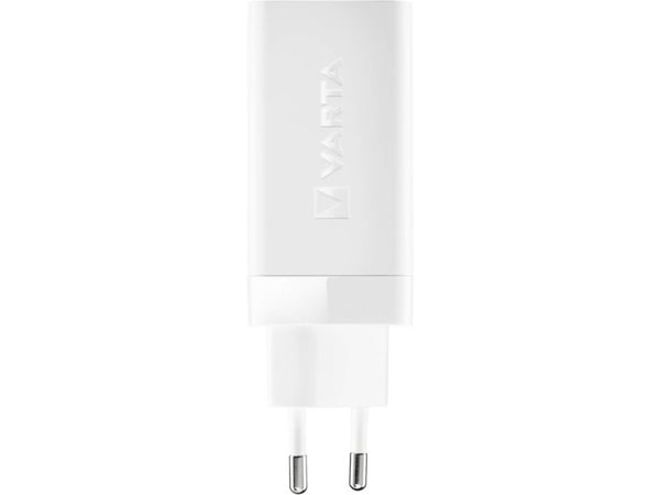 Varta - Strømadapter - 65 watt - 3.25 A - PD, QC 3.0 - 3 utgangskontakter (2 x USB-C, USB)