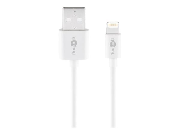goobay Apple Lightning charger set - Strømadapter - 5 watt - 1 A (USB) - på kabel: Lightning - hvit