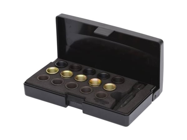 KS TOOLS Werkzeuge-Maschinen GmbH Sytytystulpan kierteiden korjaussarja, 16 kpl (150.1280)