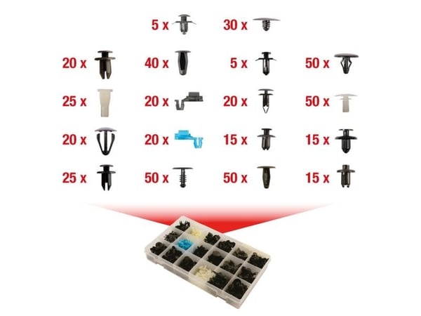 KS Tools 420.0400 #####Kiinnitysklipsisarja