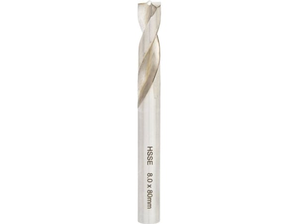 KS Tools 332.0108, Drill, Høyrehåndsrotasjon, 8 mm, 80 mm, Aluminium, Kopper, Plast, Stål, 3 cm