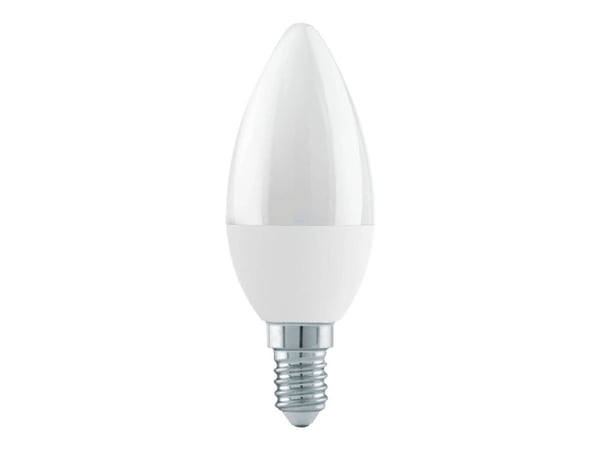EGLO E14 LED C37 opal lyspære med varmt hvitt lys