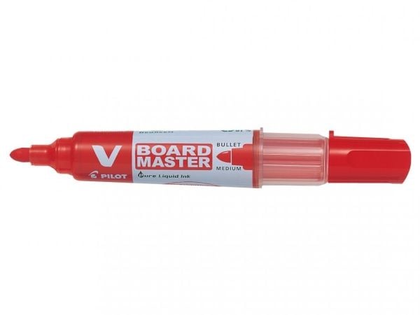 Valkotaulun merkintätaulu pilot v-board master, rund, rød