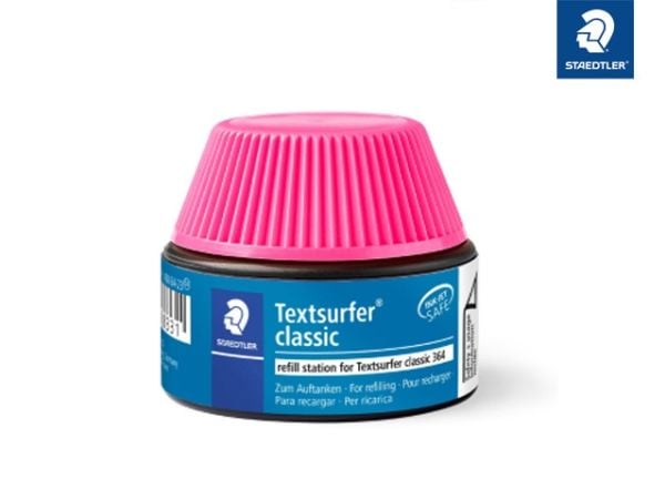 STAEDTLER Textsurfer classic - Påfyllingsstasjon - rosa - 30 ml - for Textsurfer classic