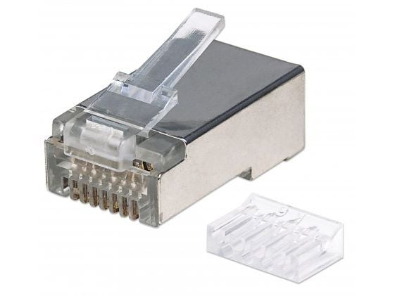 Intellinet 790635, RJ-45, Sølv, Gjennomsiktig, Cat6, S/UTP (STP), Gull, 90 stykker