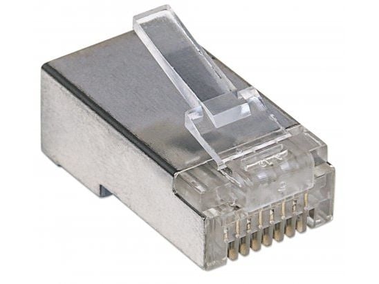 Intellinet 790574, RJ45, Sølv, Polykarbonaatti, Cat5e, U/FTP (STP), Guld