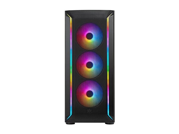SilverStone FARA 511Z - Mid tower - ATX - sidepanel med vindu (herdet glass) - ingen strømforsyning (ATX / PS/2) - svart - USB/lyd