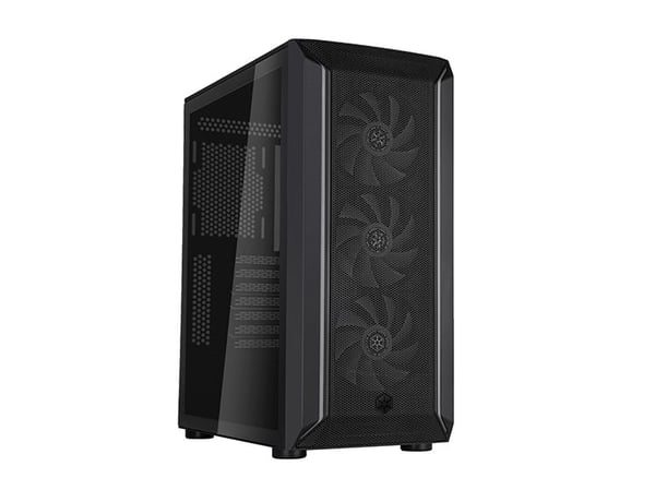 SilverStone FARA 511Z - Mid tower - ATX - sidepanel med vindu (herdet glass) - ingen strømforsyning (ATX / PS/2) - svart - USB/lyd