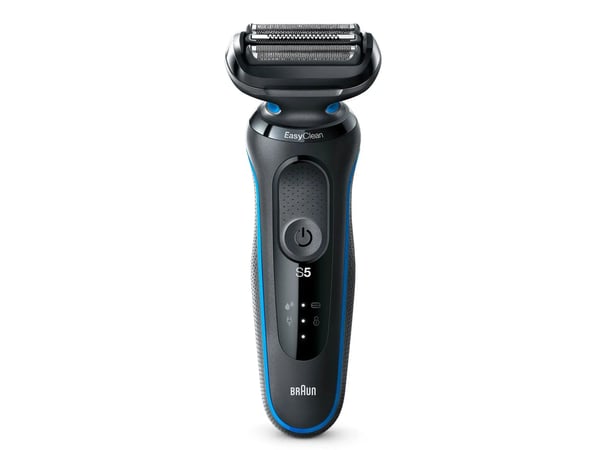 Braun 51-B1000s, Folie shaver, Sort, Blå, Strøm, Vekselstrøm/batteri, Lithium-Ion (Li-Ion), 50 min.