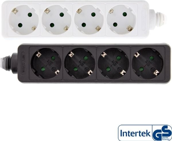 InLine 16443F, 3 m, Sisätila, Tyyppi F, Type F (CEE 7/4), Kulmikas, 1,5 mm²