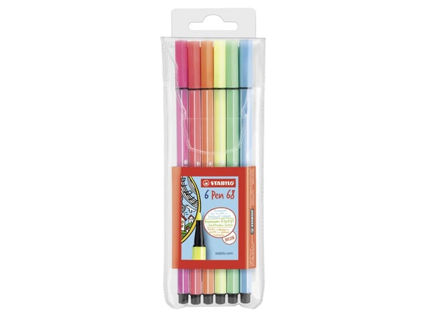 Stabilo Pen 68 1 mm neon 6 stk