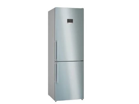 Bosch Serie | 4 KGN367ICT - Kjøleskap/fryser - bunnfryser - bredde: 60 cm - dybde: 66.5 cm - høyde: 186 cm - 321 liter - Klasse C - rustfritt stål