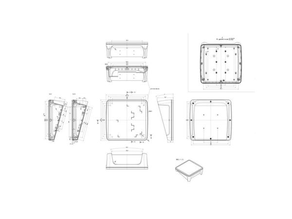 Bopla BoPad BOP 2222 P-9005-SET Näyttökotelo 203 x 220 x 83,70 ABS Musta (RAL 9005) 1 kpl (35122575.HMT1)