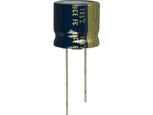 Panasonic EEUFC2A151S, Fast kondensator, Aluminium, Volum, Sylindriske, DC, 100 stykker