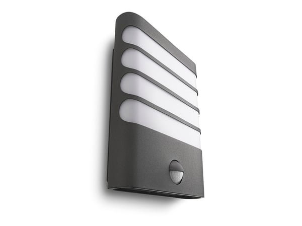 Philips myGarden Raccoon-vegglampe, 4 W, Vegglys, Antrasitt, Metall, IP44, Hage, Terrasse, II