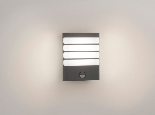 Philips myGarden Raccoon-vegglampe, 4 W, Vegglys, Antrasitt, Metall, IP44, Hage, Terrasse, II